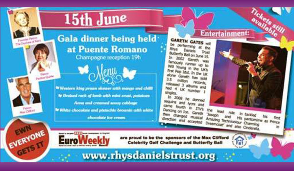 The BUtterfly Ball in aid of The Rhys Daniels Trust